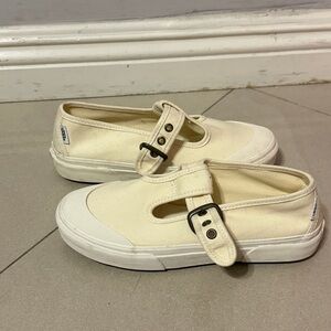 Vans Cream Canvas Sneakers